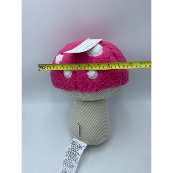 Cupcakes & Cashmere Hot Pink Mushroom Plush Decorative Throw Pillow - Picture 7 of 9